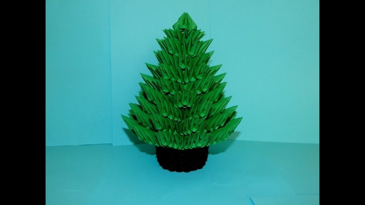 3D origami Christmas Tree tutorial part2