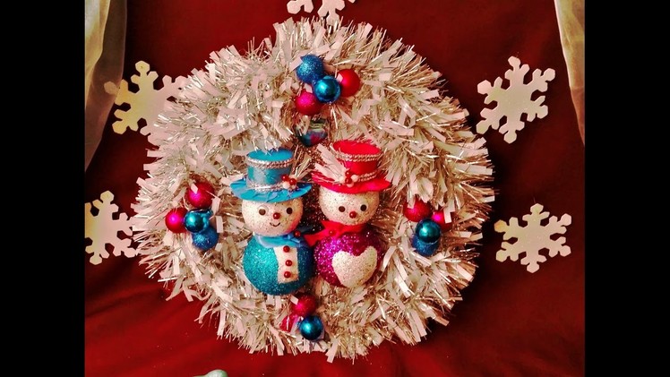 Beautiful Frozen Christmas Wreath. Easy to make