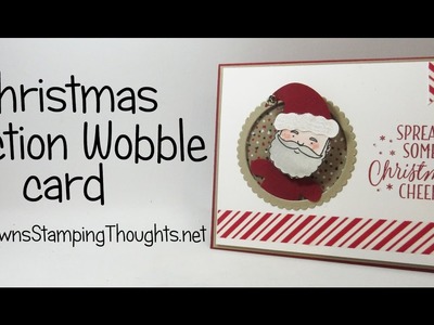 Christmas Action Wobble card using Jolly Friends stamp set from Stampin'Up!