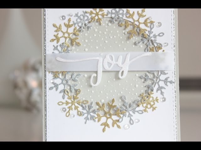 CHRISTMAS CARD: Glitter snowflakes with Nuvo Sparkle Dust