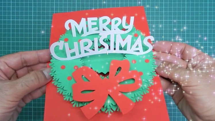 Christmas Pop Up Card Tutorial 01 (Redecoration)