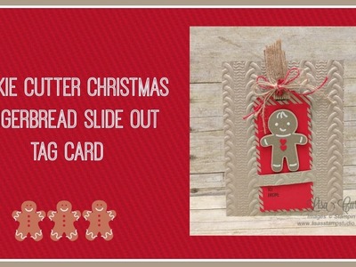 Cookie Cutter Christmas Gingerbread Slide Out Tag Card