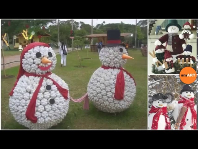 Country Christmas Decorating Ideas - Snowman Christmas Decorations