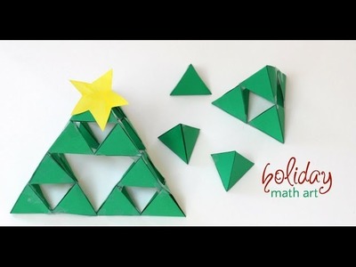 How to make a 3D Sierpinski fractal triangle Christmas Tree
