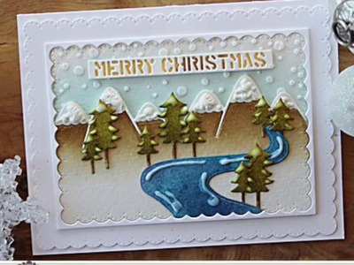 [In the details] Riverside Merry Christmas Winter Scene by Nichol Spohr