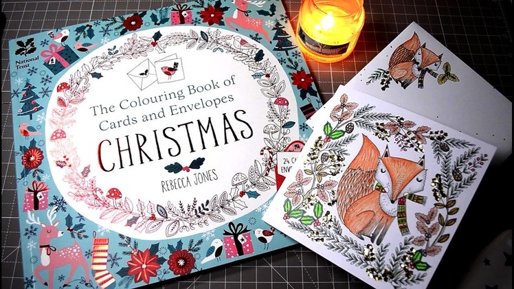 Making Christmas Cards with The Coloring Book of Cards and Envelopes