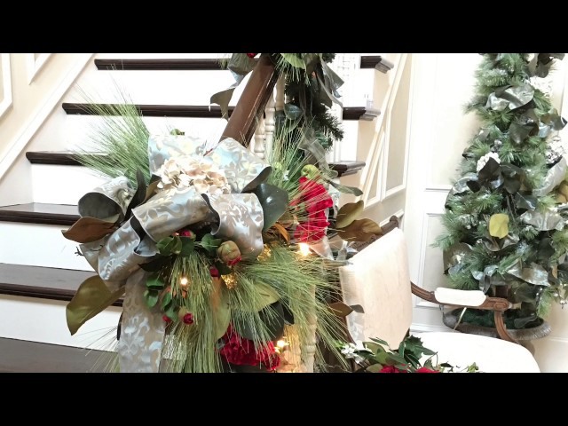 Rebecca Robeson Inspired - 2016 Christmas Garlands And Stairways Decorated For Christmas