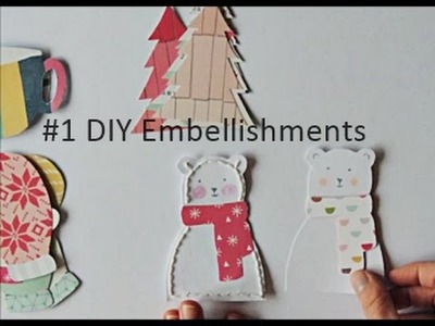 #1 DIY Embellishments for December Daily - Collab with TheDutchScrapper