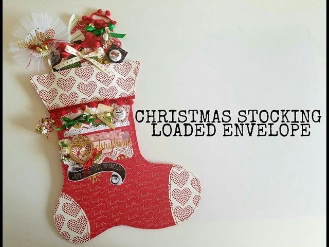 Christmas Stocking Loaded Envelope