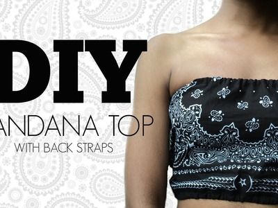 DIY Bandana Top | Criss Cross back straps