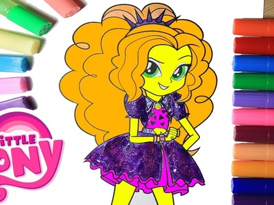 DIY My Little Pony Coloring Book Arts for kids How to color Adagio Dazzle Equestria Girls
