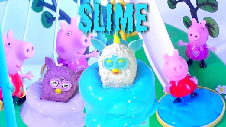 DIY Slime Peppa Pig Playground Playsets Furby Peppa Enjoys Slime - Kids' Toys