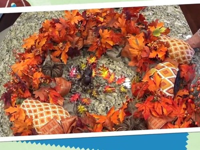 Fall Leaf & Burlap Wreath Tutorial