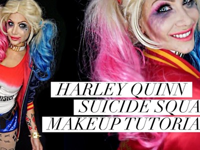 Harley Quinn Suicide Squad GLAM & GORE makeup tutorial | BeeisforBeeauty