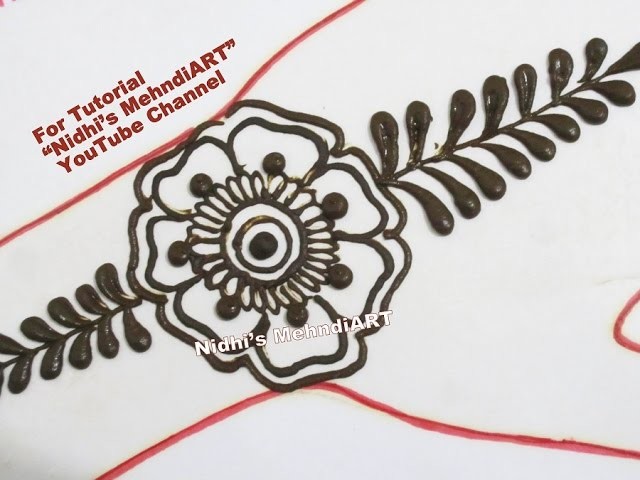 Instant Two Minute Floral Arabic Henna Mehndi Design Art Tutorial