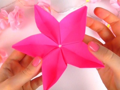 Origami Flower Sakura (5 sided flower)