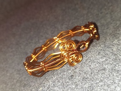 Tutorial wire bracelet - Handmade jewelery