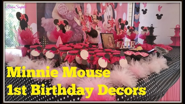 2016: DIY Minnie Mouse 1st Birthday