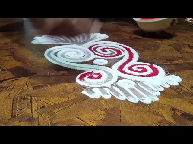 3-minutes DIY Laxmi Rangoli Design  | Diwali