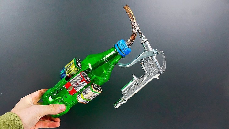 Awesome idea on making a spray gun out of a bottle