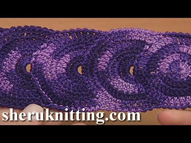 Crocheted Round Motif Lace  Tape Tutorial 31