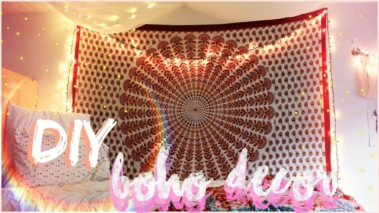 DIY Boho & Tumblr Inspired Room Decor