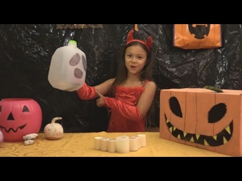 DIY milk jug ghost lanterns with Lil' Sunshiner
