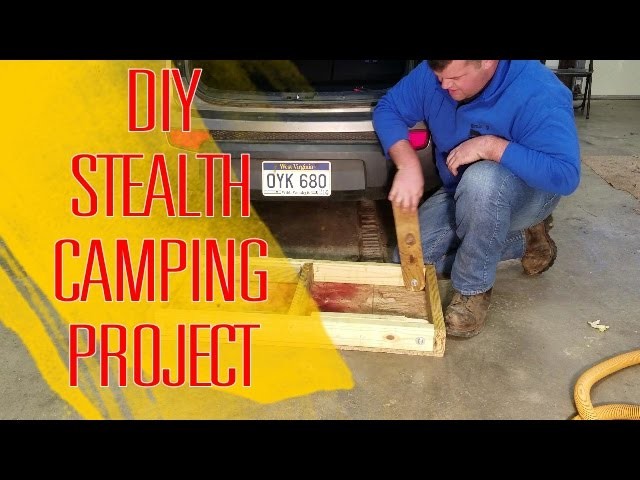 DIY stow away legs for STEALTH CAMPING bed