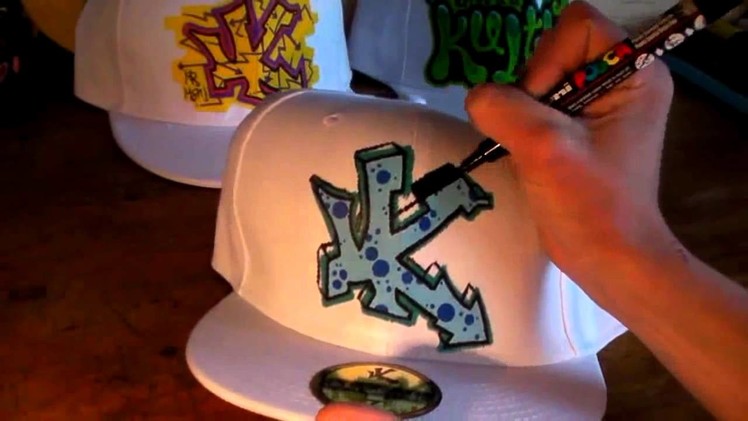 HOW TO GRAFFITI CAPS #5 draw paint graff hip hop new era hiphop street art rap music tutorial video