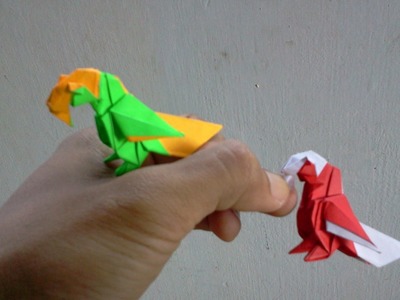 How to make Origami Bird parrot (barth dunkan)