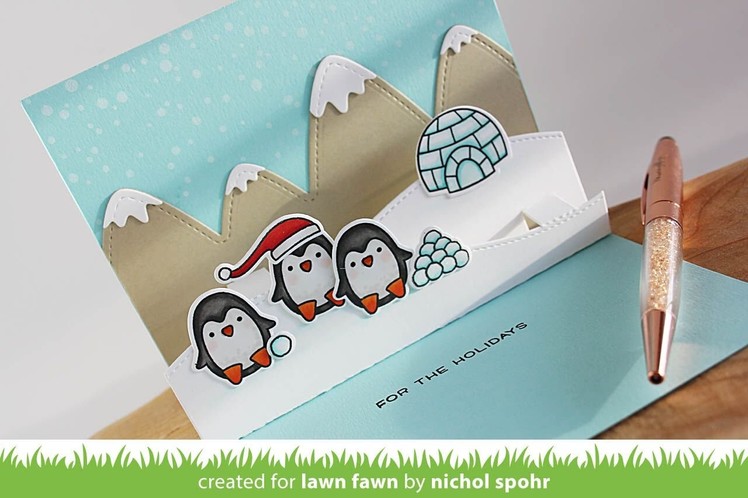 Lawn Fawn | Snow Cool Interactive Pop Up Card