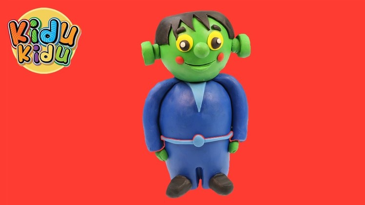 Learn How to Make Halloween Baby Frankenstein | Playdoh Modlling Creative DIY Fun for Kidu Kidu Kids