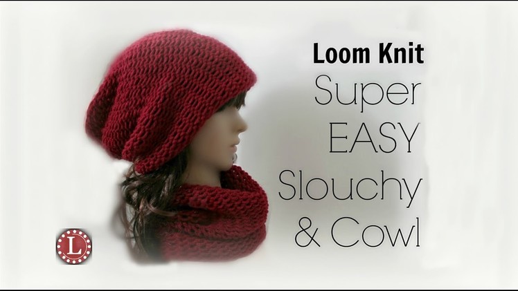 LOOM KNITTING Hat & Cowl for Beginners Step by Step : 1 Loom , 1 Ball, 1 Day