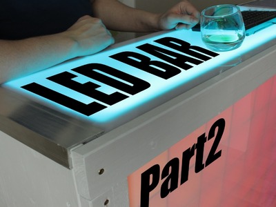 Make your own LED Bar - Part 2 (better light diffusion, backplate construction)