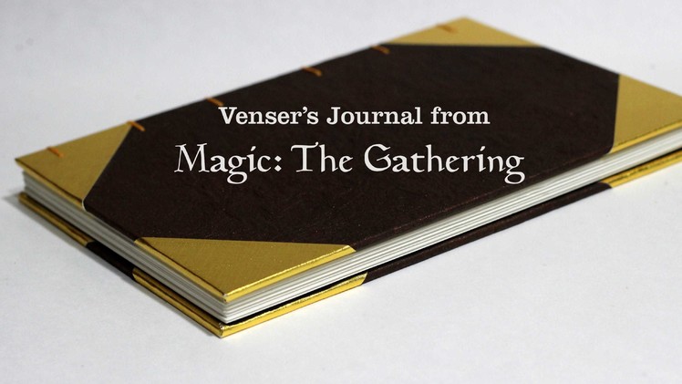 Making a book  inspired by Venser's Journal from Magic: The Gathering (custom order)