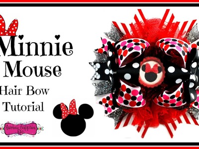 Minnie Mouse Hair Bow Tutorial - Hairbow Supplies, Etc.