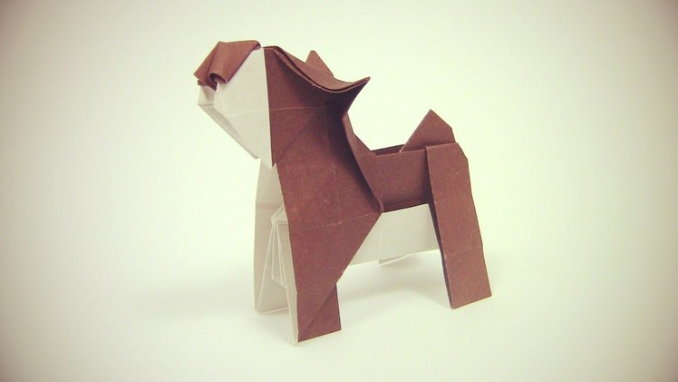 Origami Dog easy by Yakomoga | Como fazer um cão origami - Yakomoga Origami tutorial