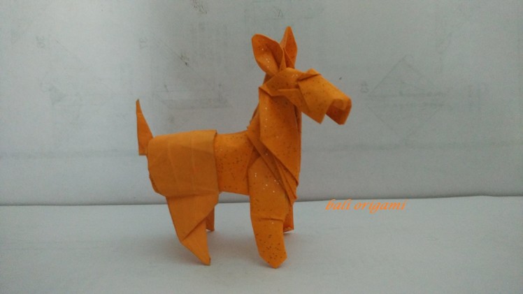 Origami Dog Fox Terrier (Roman Diaz) Part 1