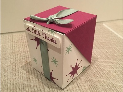 Star of Light Flip Lid Box, Video Tutorial, October Customer Thank You Gift