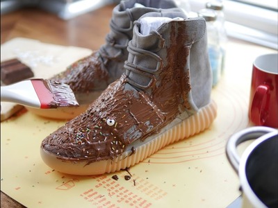 Sucuk Und Was 1 DIY Schuh - Yeezy 750 Chocolate. Light Brown