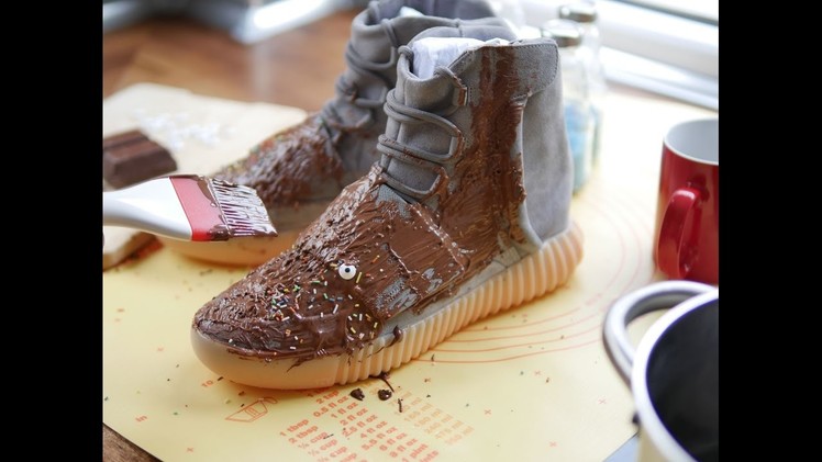Sucuk Und Was 1 DIY Schuh - Yeezy 750 Chocolate. Light Brown