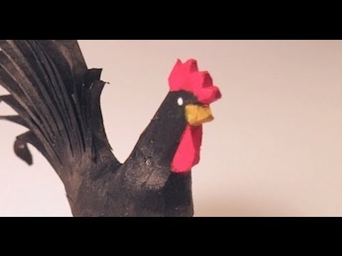 Whittle a Rooster From a Twig (wood carving, how to)