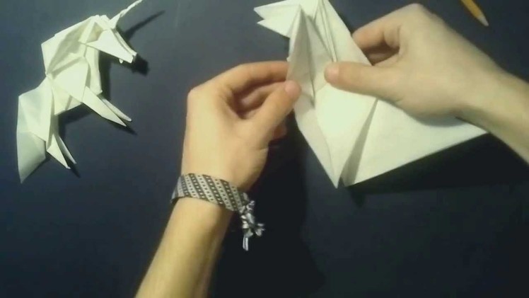 #16  Origami Unicorn by Roman Diaz (part 2 of 3) - Yakomoga Origami tutorial