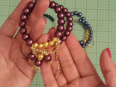 Beaded expandable bracelets & wire wrapped beaded rings!
