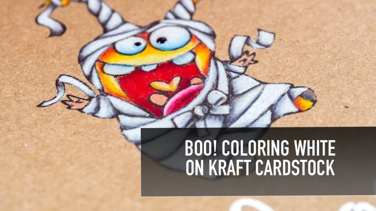 Coloring White on Kraft Card Stock
