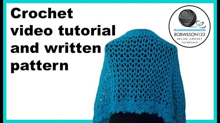 Crochet wedding shawl promotional video