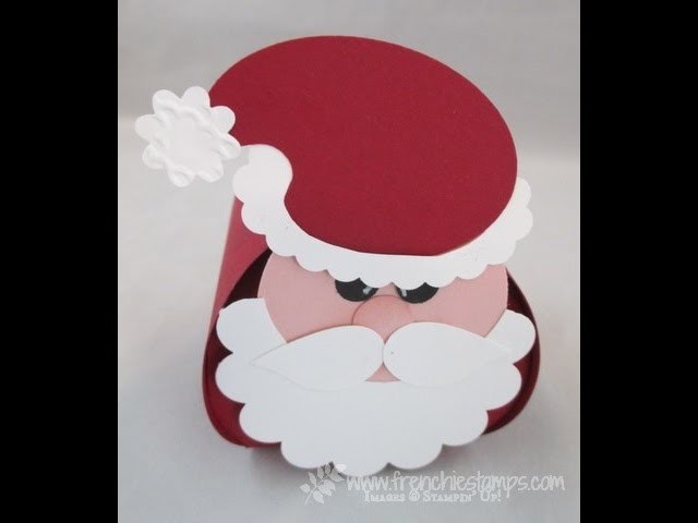 Curvy Keepsake Box  Santa Punch art