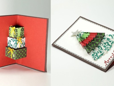 DIY 3D Christmas Card - Handmade Christmas Pop Up Card