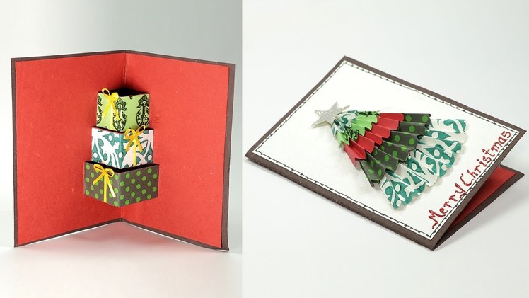 DIY 3D Christmas Card - Handmade Christmas Pop Up Card
