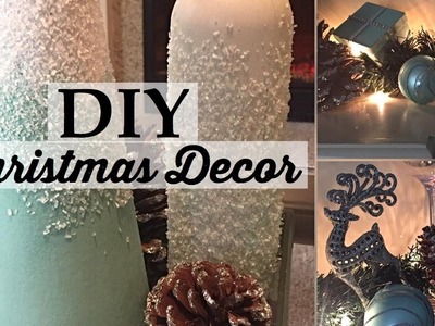 DIY Christmas Centerpieces and Fireplace Decorating